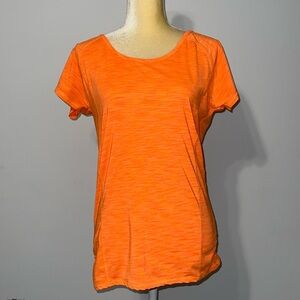 Ikonik Orange Short Sleeve Athletic Top Size Medium
